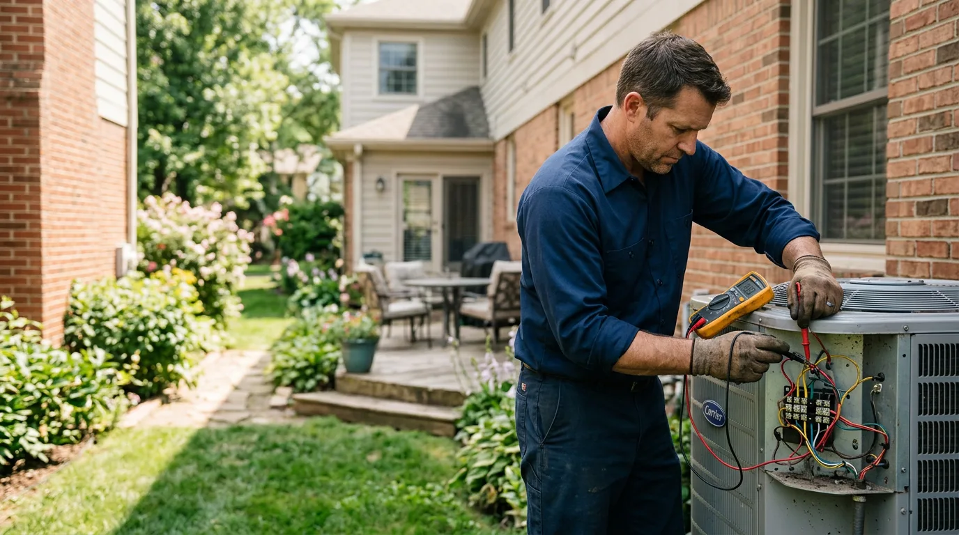 HVAC technician working near Lublin, WI